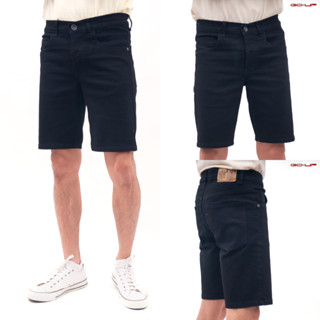 Mens jeans กางเกงยีนส์ผู้ชาย ยีนส์ ผ้ายืดขาสั้น (เป้ากระดุม) No.go-up jeans 6130019