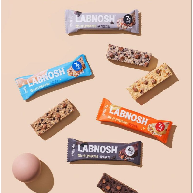 (พร้อมส่ง) Labnosh โปรตีนคุ๊กกี้บาร์  protein cookie bar