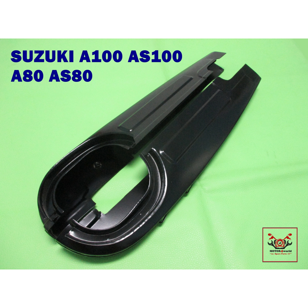 “BLACK” CHAIN CASE SET Fit For SUZUKI A100 AS100 A80 AS80 // บังโซ่ "สีดำ"