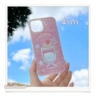 ✨ส่งของขวัญ✨เคส for iPhone 11 14 Pro Max Case for iPhone 12 13 ป้องกันการตก การป้องกัน ฉ่ำวาว สาวน่ารักหัวใจ แฟชั่น