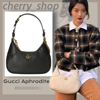 🍒กุชชี่ แท้💯 Gucci  Aphrodite small shoulder bag🍒สุภาพสตรี/กระเป๋าเสี้ยว/กระเป๋าสะพาย