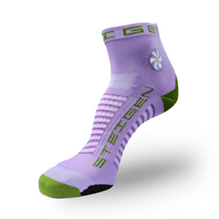 STEIGEN RUNNING SOCKS 1/4 LENGTH ลาย LAVENDER - ถุงเท้าวิ่ง เนื้อผ้ายืดหยุ่น