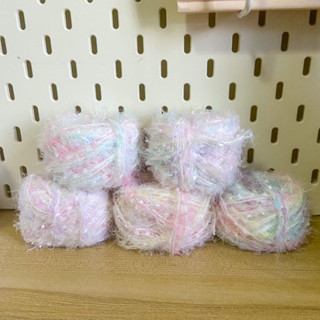 ♡  พร้อมส่ง | Glitter yarn ไหมพรมแฟนซี กลิตเตอร์วิ้ง - 4