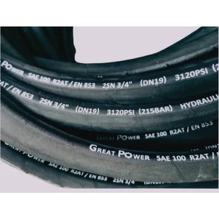 สายไฮดรอลิค HYDRAULIC HOSE 2SN 3/8" (ผิวผ้า)