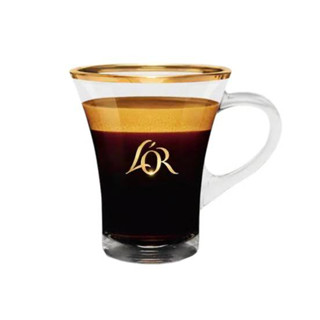 แก้วกาแฟ ขอบทอง LOR เอสเพรสโซ่ Lungo Glass (ราคาต่อใบ) จุ 100 ML (4 OZ)  กว้าง 7.5 CM สูง 9 CM