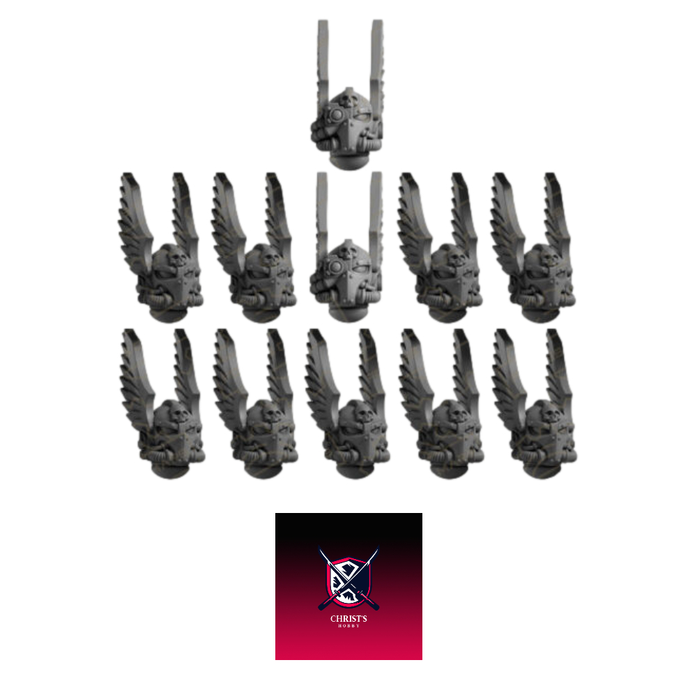 Grimdark scifi miniatures parts head07 wargame bits unofficial