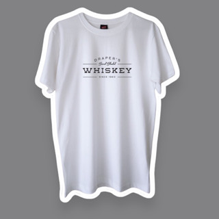 เสื้อยืดคอกลมCotton100% ลายWHISKEY(วิสกี้)