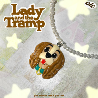 สร้อยมุกพร้อมจี้หมาเลดี้ 🩰 l Necklace lady and the tramp l รอของ 2-3 วันตามคิว