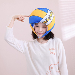 ส่งด่วน l หมวกวอลเลย์บอล Volleyball สีฟ้าเหลือง เก๋ๆ นุ่มๆ ใส่ก่อนใคร พร้อมส่งจากไทย🇹🇭