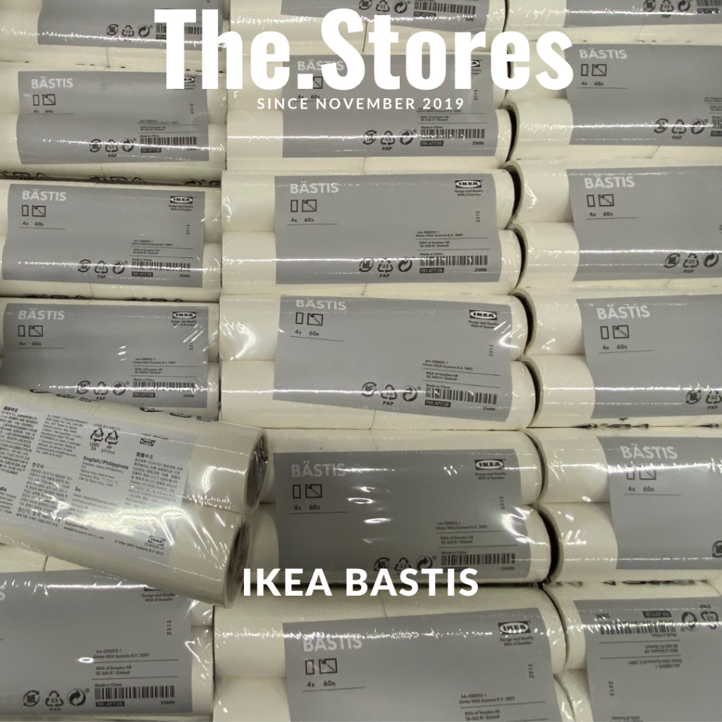 ลูกกลิ้งเก็บขน  อิเกีย รีฟิล ที่รูดขน ikea รูดขน  BASTIS แพก 4 ชิ้น เทปกาวรูดขน เก็บขน เก็บฝุ่น แท้