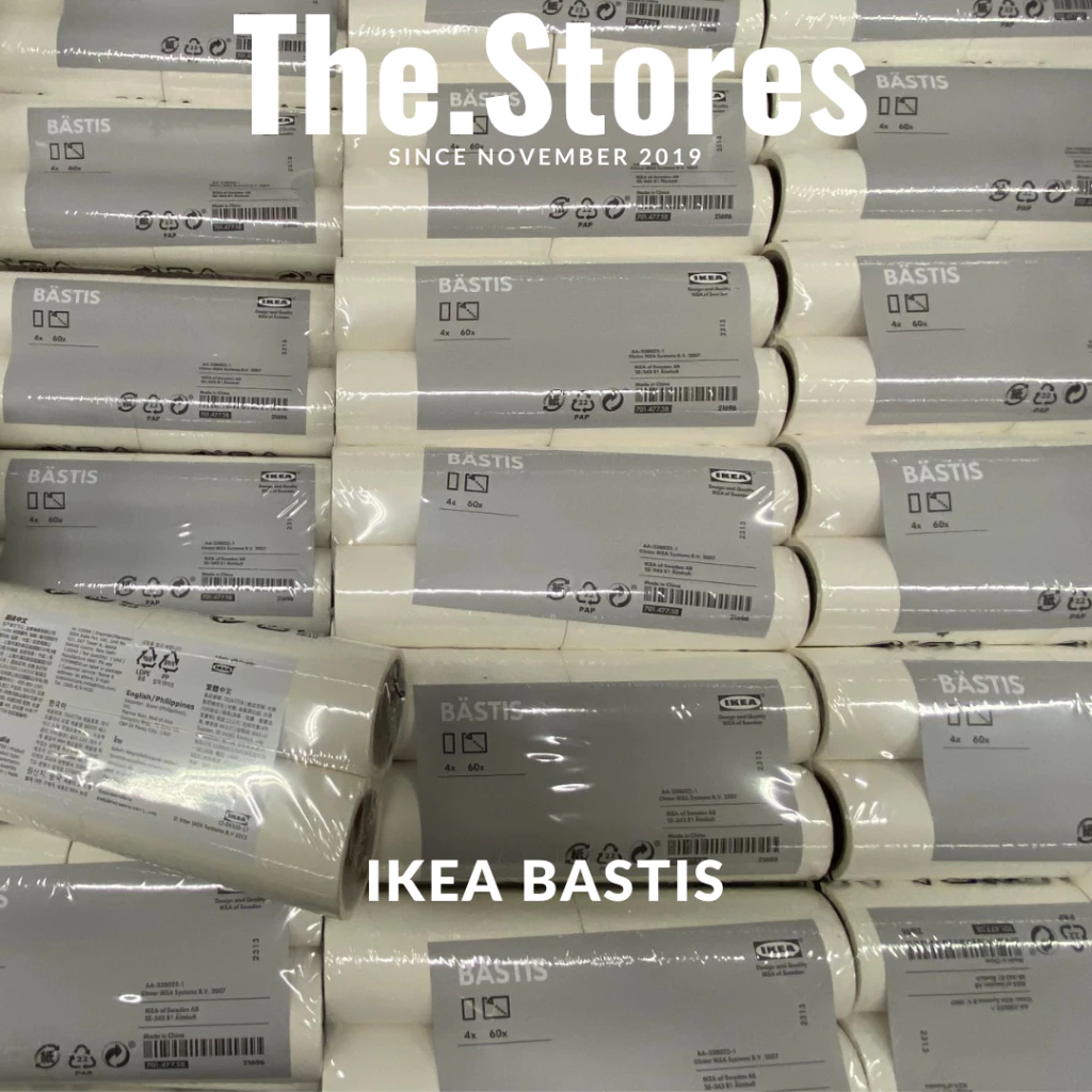 ลูกกลิ้งเก็บขน อิเกีย รีฟิล ที่รูดขน ikea รูดขน BASTIS แพก 4 ชิ้น เทปกาวรูดขน เก็บขน เก็บฝุ่น แท้