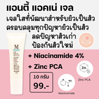 เอสเธติค พลัส แอนตี้ แอคเน่ เจล (Anti Acne Gel) Niacinamide 4% + Zinc PCA เจลบำรุงผิวเป็นสิว ครอบคลุมทุกปัญหาสิว ACNE1