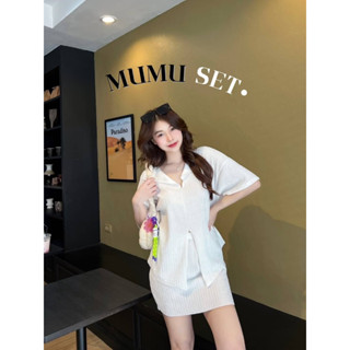 แนะนำ 💖 ชุดเซ็ทผู้หญิง กระโปรง 2 ชิ้น- Mumu Set- ชุดสาวอวบโอเวอร์ไซส์ ป้าย Sheeny. (มีแขน)