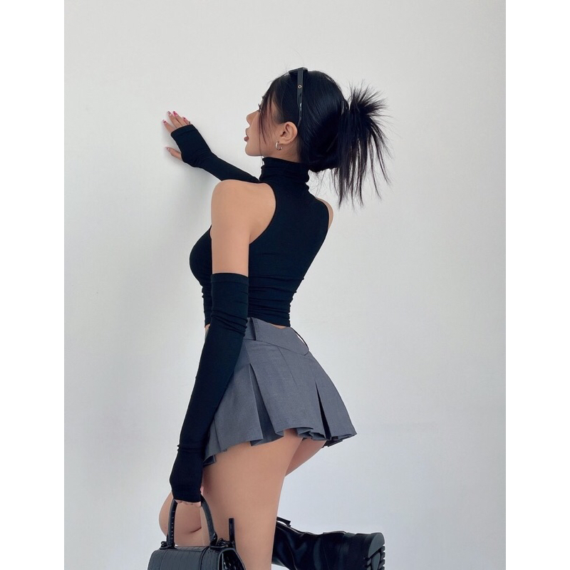 กระโปรงเทนนิส BunnyJ. พรีสสั้น ผ้าดีงานCustomสไตล์เกาหลี  มีซับในตัว เหมือนในMV Super shy Newjeans พร้อมส่งจากไทย ราคา ถูกที่สุด ดีลบีเคเค แกลเลอรีภาพที่ 6