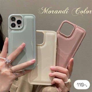 พร้อมส่ง 3 สี เคสสีพาสเทล เคสมือถือ เคสไอโฟน 🎂เคสสีเยลลี่ (ชมพูตุ่น,เขียว,ขาวครีม)