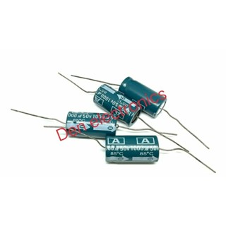 C หางหนู ￼1000uf 50v Capacitor หางหนู  85องศา (ราคาต่อชิ้น)