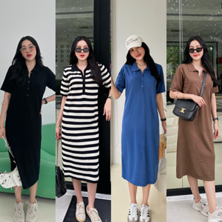 MALIMAYS - Polo knit dress เดรสไหมพรมโปโล