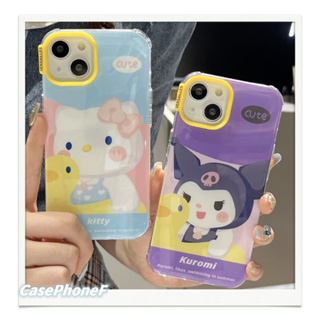 ✨ส่งของขวัญ✨เคส for iPhone 11 14 Pro Max Case for iPhone 12 13 ป้องกันการตก การป้องกัน สาวน่ารักหัวใจ การ์ตูน แฟชั่น