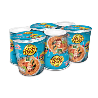 YumYum ยำยำคัพเต็มเต็ม รสต้มยำทะเลหม้อไฟ 60 กรัม แพ็ก 6 ถ้วย