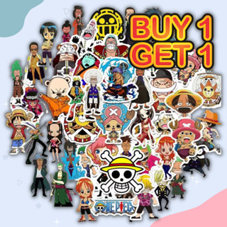 🆓1 FREE 1🆓 สติ๊กเกอร์ One Piece 50 ชิ้น Dicut แล้ว