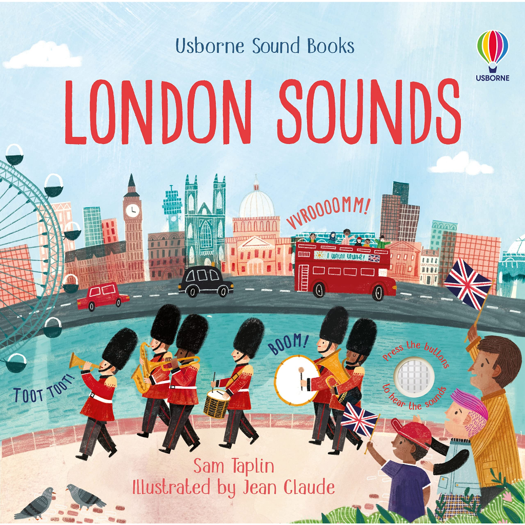 London Sounds - Usborne Sound Books Sam Taplin (author), Jean Claude (artist) Board Book
