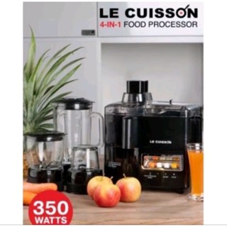 เครื่องปั่น เครื่องคั้นน้ำผลไม้ 4in1 LE CUISSON แยกกาก 350 w.  พร้อมโถแก้ว 3 ใบ พร้อมส่งค่ะ