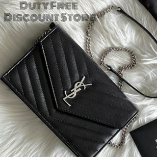 Saint Laurent Silver Label Envelope Chain Bag / Spot