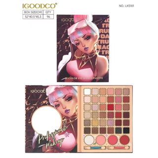 อายแชโดว์แวววาว IGOODCO 40 COLOR EYE &amp; FACE PALETTE พาเลทอายแชโดว์ LK5101