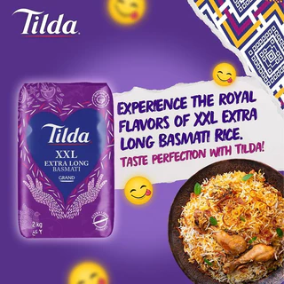 ทิลด้า ข้าวบาสมาติ พันธุ์เม็ดใหญ่ยาว 1 กก. - Basmati Rice Grand 1kg Tilda brand