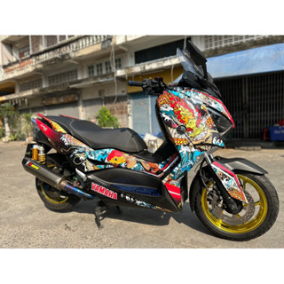 sticker xmax300 โฉมเก่า ลายมังกร ปลาคราฟ ญี่ปุ่น