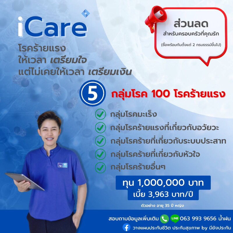 ประกันโรคร้ายแรง iCare