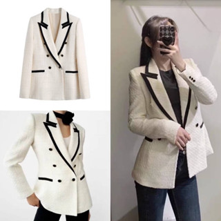 ราคาถูกที่สุด!! VARINDA BRAND 118 Blazer ผ้าสั่งทอ เป็นทรง over size