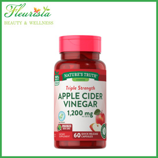 Natures Truth APPLE CIDER VINEGAR 1,200 MG, 60 Capsules (Exp.06/2025)