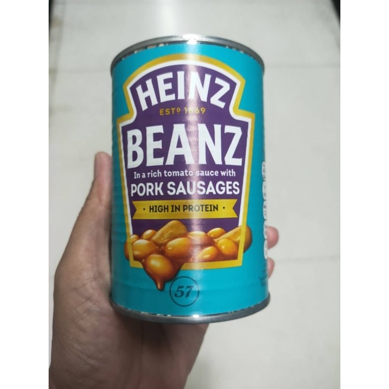 Heinz  Bake Bean&Pork Sausages 415g.