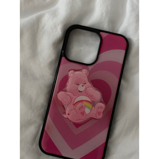 used ใช้แล้ว 2-3 ครั้ง 14 promax  สภาพใหม่มาก (พร้อมส่งในไทย) mafavarchive - Hot pink heartbeam epoxy case เคสมือถือ