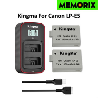 KingMa Canon LP-E5 battery (1150mAh) and LCD Dual USB charger