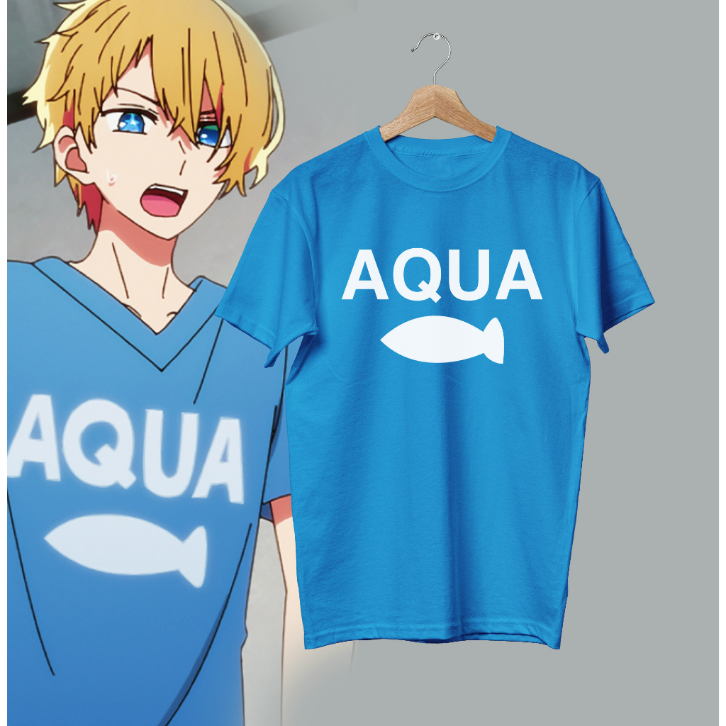 เสื้อยืด AQUA จากการ์ตูนเรื่อง Oshi no ko Anime