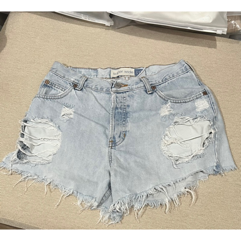 GAP super wide :M Jeans กางเกงยีนย์ขาสั้นเอวสุง