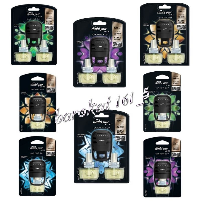 Ambi pur car น้ำหอมรถยนต์ เครื่องกระจายกลิ่น+น้ำหอม7.5ml.