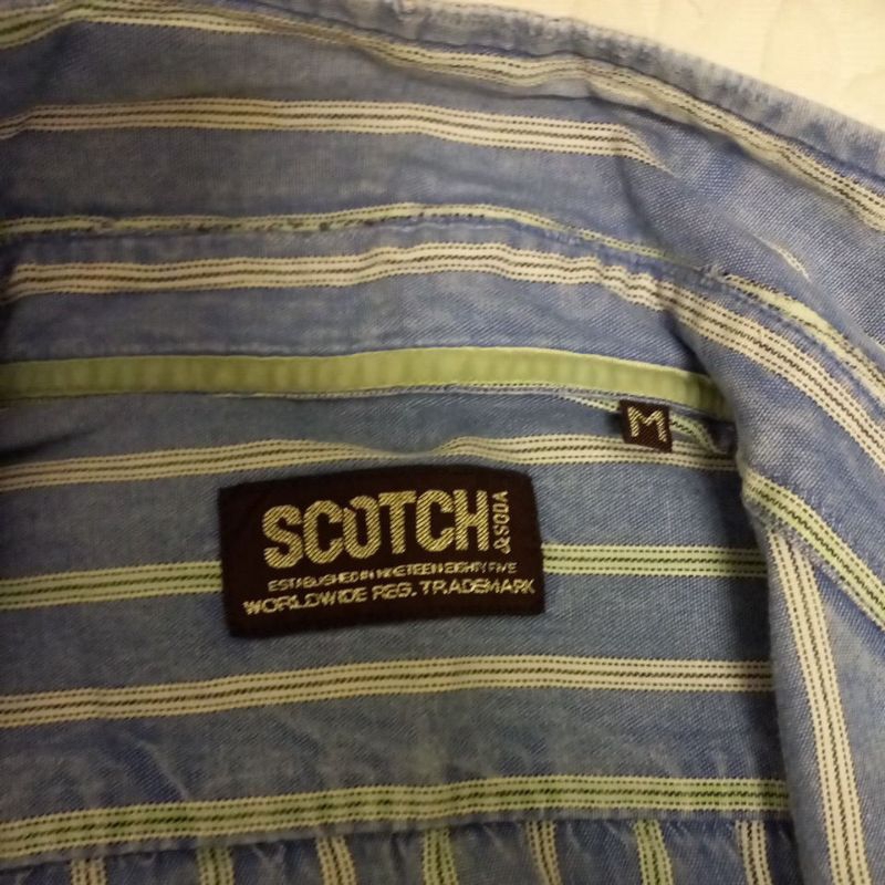 Scoth & Soda shirt เสิ้อเชิ้ตแขนยาวลายทาง