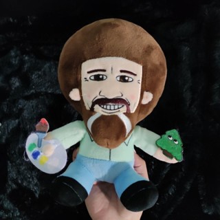 ตุ๊กตา Bob ross บ็อบ รอสส์ จิตรกรดัง ลิขสิทธิ์แท้ หายากมากก สภาพสวย BOB ROSS PLUSH PHUNNY BY KIDROBOT