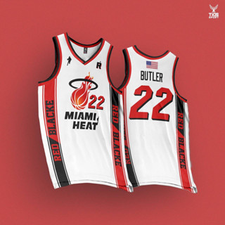 🏀เสื้อบาสเก็ตบอล MIAMI HEAT Number22 ผ้าไมโคร ใส่ออกกำลังกายได้