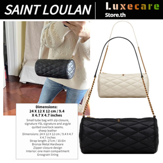 วายเอสแอล แซงต์ โลรองต์👜Yves Saint Laurent SADE Women/Shoulder Bag กระเป๋าโซ่/กระเป๋าทรงกระบอกเล็ก/