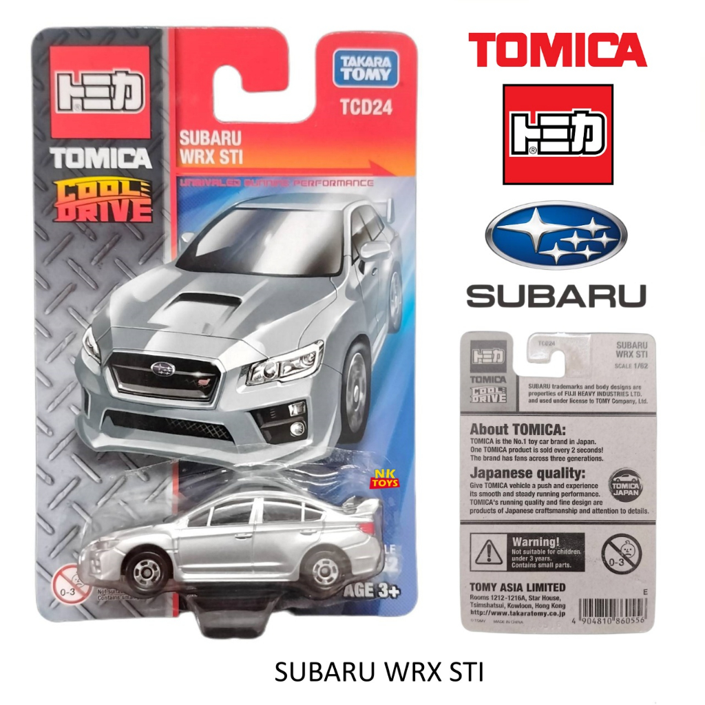 TCD24 โมเดลรถ SUBARA WRX STI ลิขสิทธิ์แท้ จาก TAKARA TOMY TOMICA ชุด COOL DRIVE สเกล1/64 860556 #