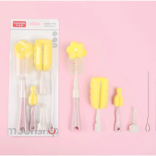 แปรงล้างขวดนมฟองน้ำ+ไนลอน เซ็ท 6 ชิ้น/ เซ็ท2ชิ้น ครบจบในเซ็ทเดียว