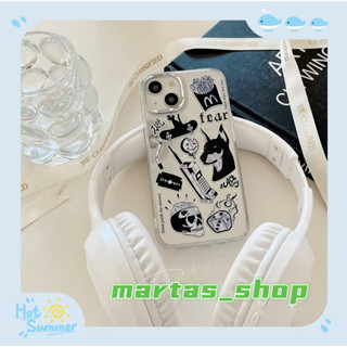 ❤️ส่งของขวัญ❤️ เคสไอโฟน 11 12 13 14 Pro Max หวานเท่ แมว ลูกสุนัข สไตล์คู่รัก ฤดูร้อน แฟชั่น Case for iPhone สาวน่ารักหัว