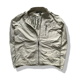 Calvin Klein Khaki Brown Zipper Jacket รอบอก 45”