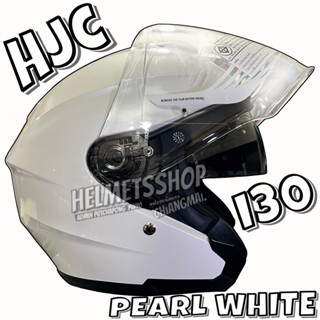 HJC i30 PEARL WHITE [ แว่น 2 ชั้น ]