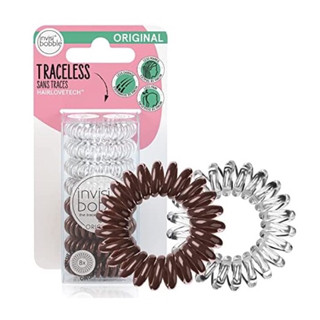 (ยกแพ็ค 8 เส้น) Invisibobble Original Traceless Spiral Hair Ties - Pack of 8  เส้น ต่อกล่อง