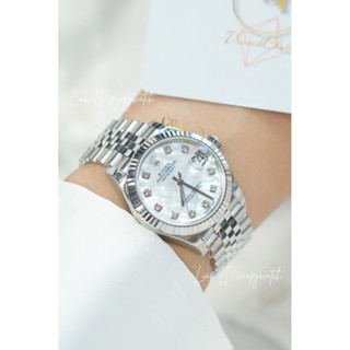 Rolex Datejust 31 mm. White Pearl Stainless steel Automatic swiss movement